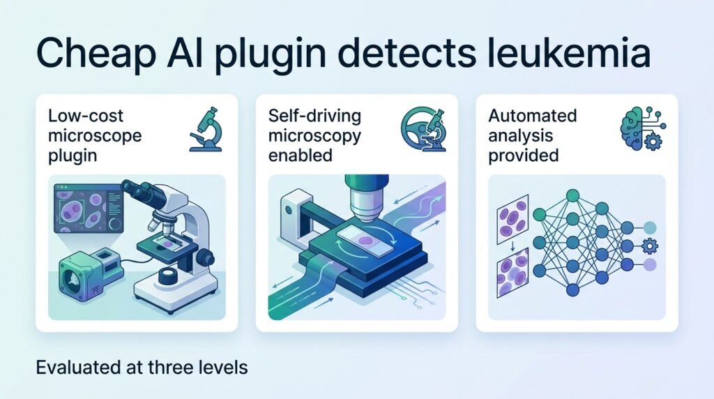 Cheap AI plugin detects leukemia on standard microscopes