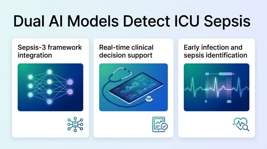 Dual AI models flag ICU sepsis early