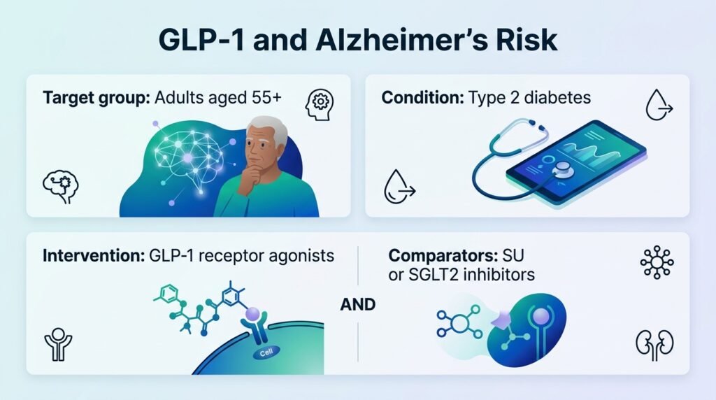 Glucagon-like peptide-1 receptor agonist initiation and risk of clinically recorded Alzheimer’s disease-type dementia in older adults with type 2 diabetes: a target trial emulation using causal machine learning