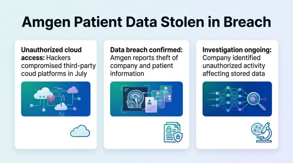Hackers breach Amgen third-party cloud data