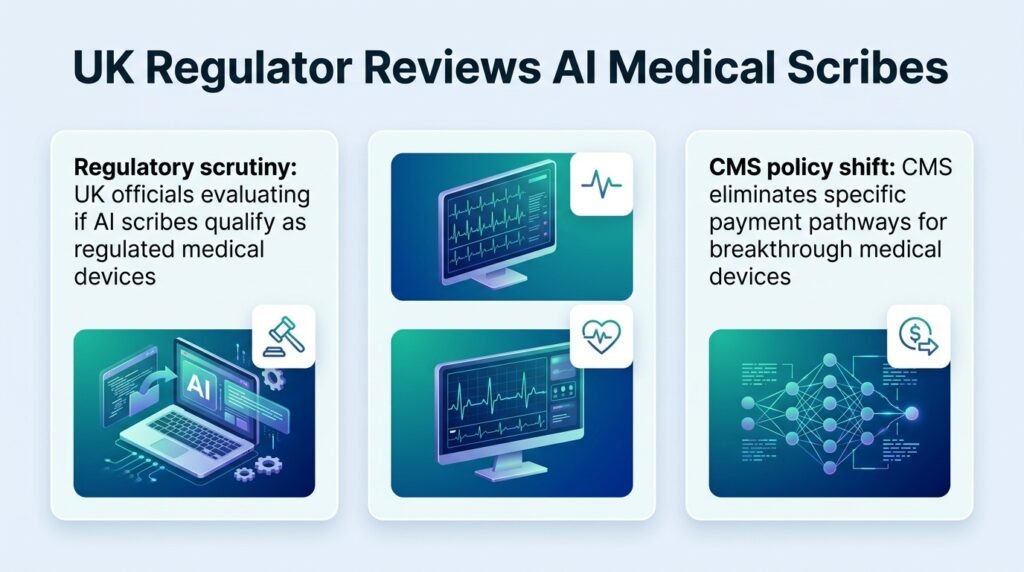 UK exempts AI scribes from medical regulation