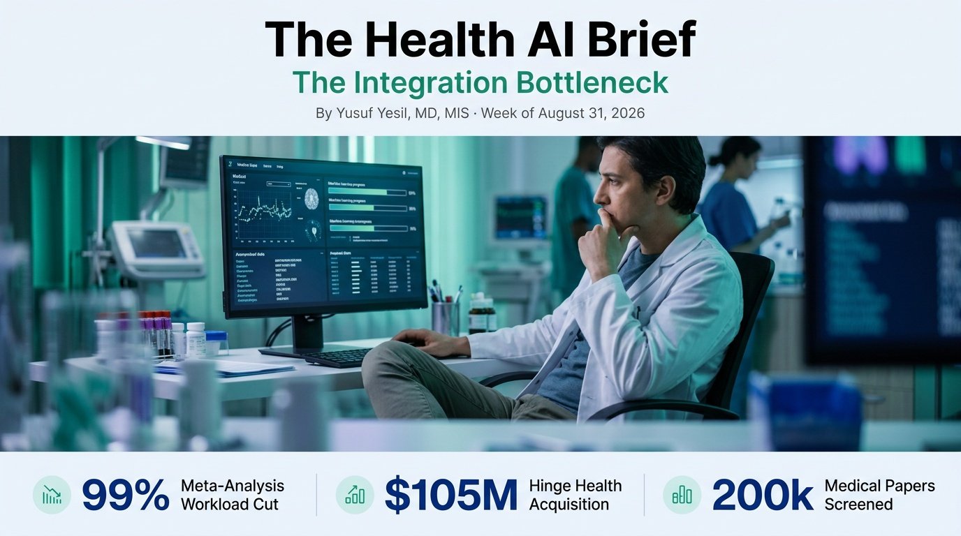 The Health AI Brief — Week of August 31, 2026