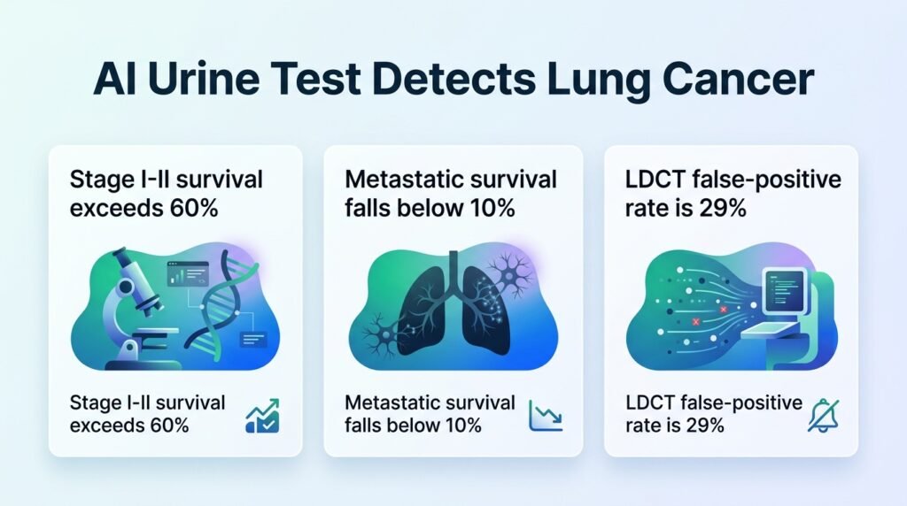 Urine test detects early lung cancer using AI