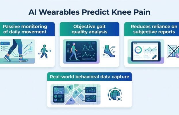 Wearables and AI predict knee osteoarthritis pain