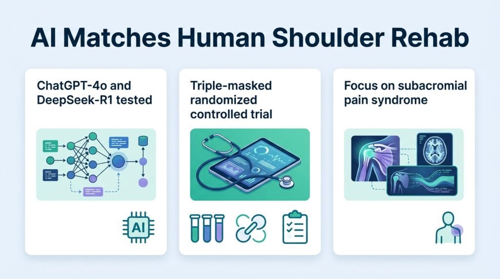 AI-designed shoulder rehab matches human therapy plans