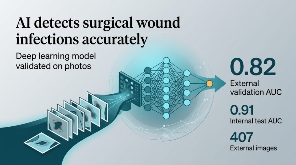 AI detects surgical wound infections from photos