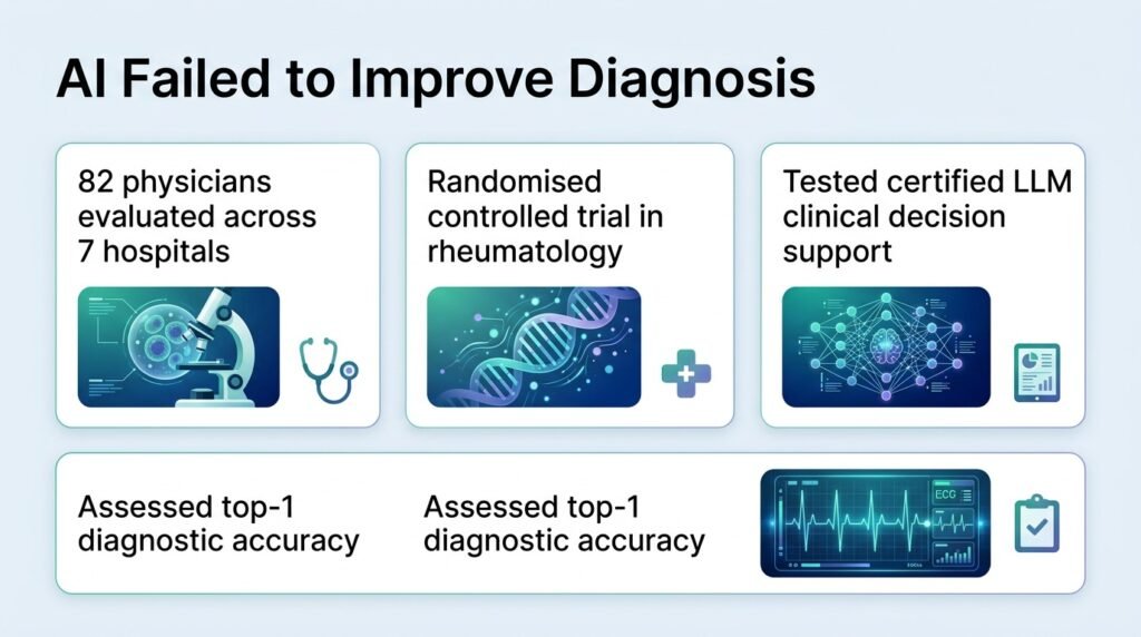 AI did not improve doctors’ diagnostic accuracy