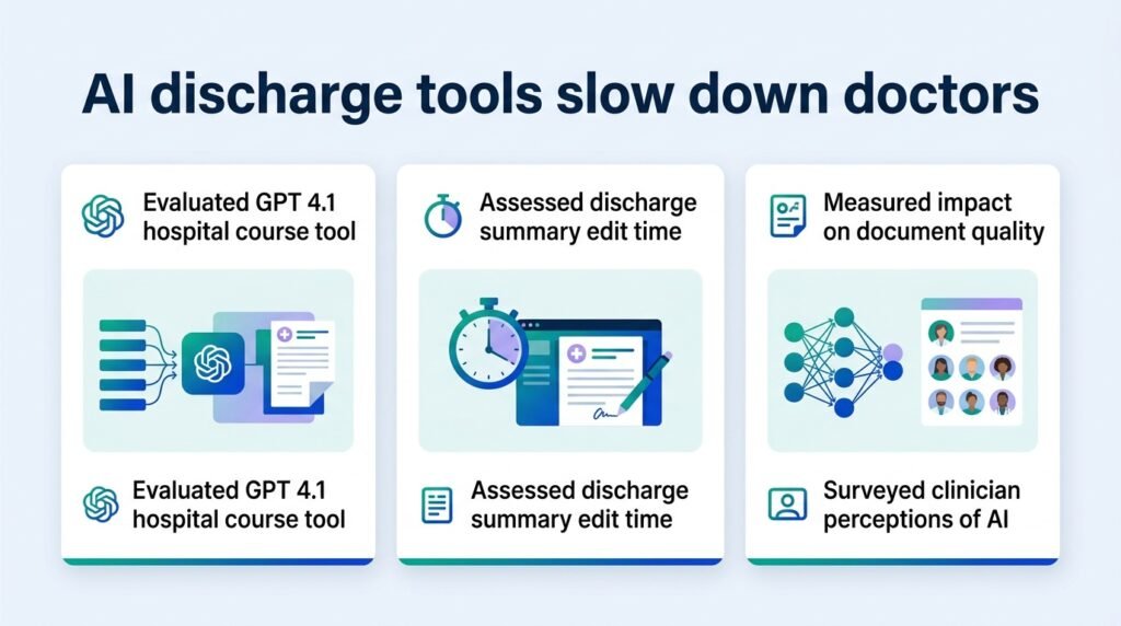 AI discharge tools make doctors write slower