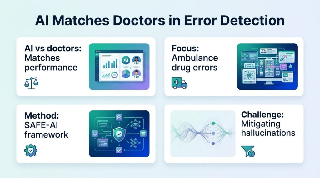 AI matches doctors in spotting ambulance drug errors