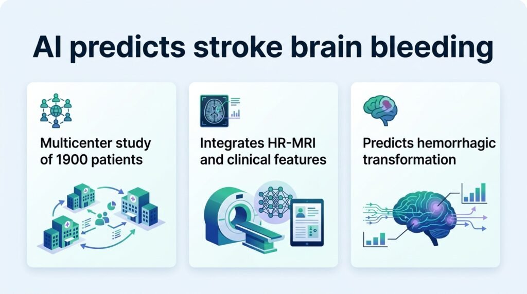 AI predicts brain bleeding after stroke using MRI