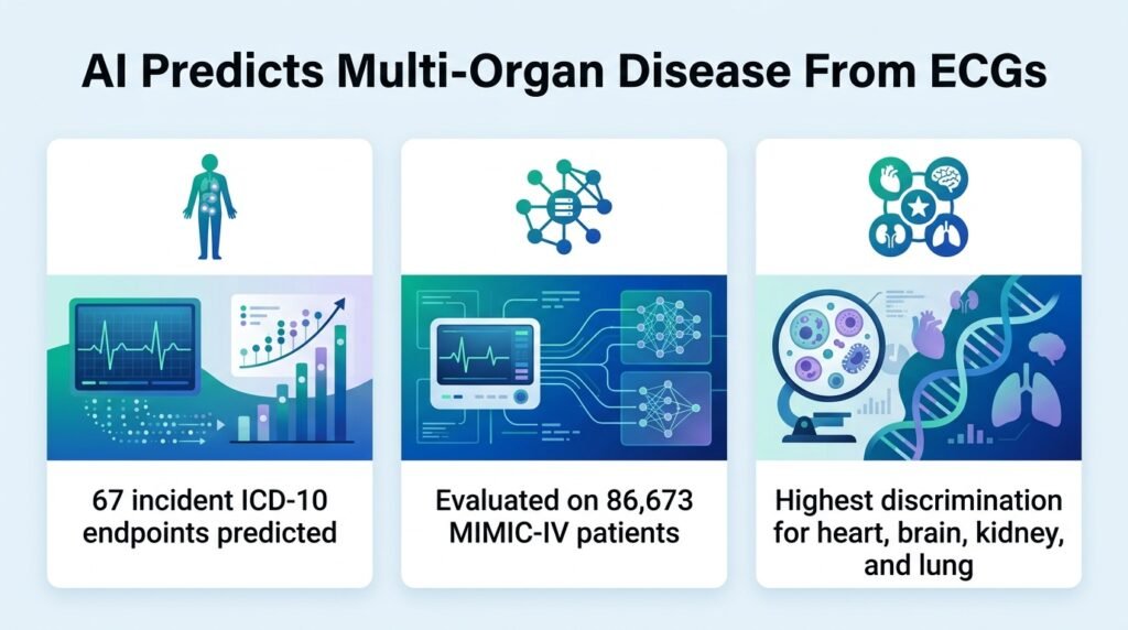 AI predicts multiple diseases from standard ECGs