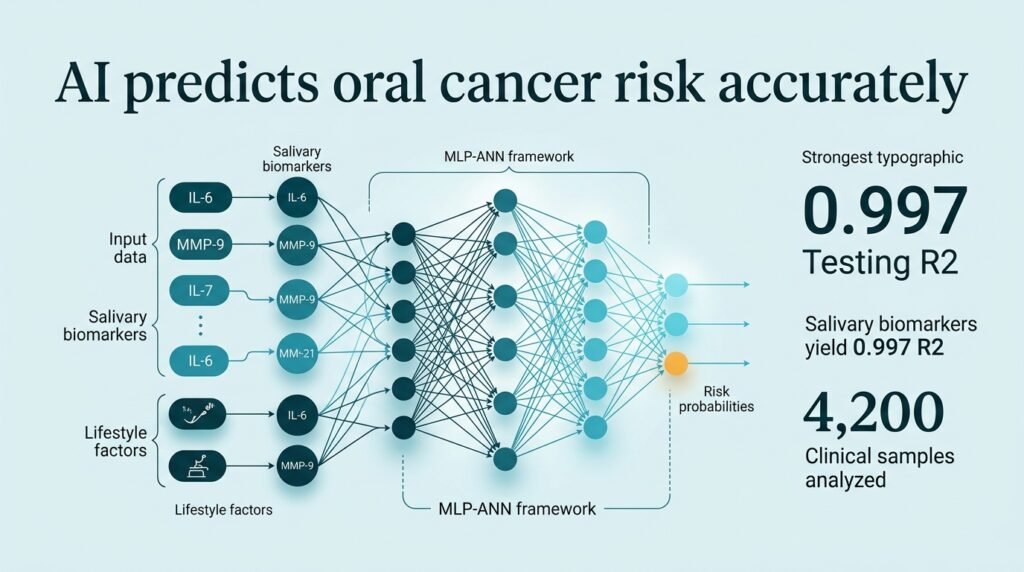 AI predicts oral cancer risk using saliva