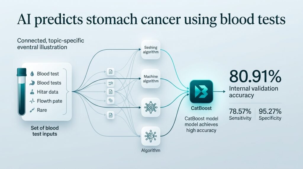 AI predicts stomach cancer using routine blood tests