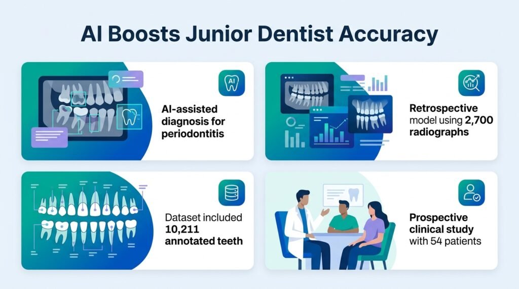 AI raises junior dentist accuracy to senior levels