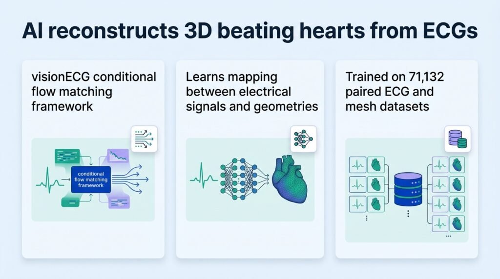 AI reconstructs 3D beating hearts from ECGs
