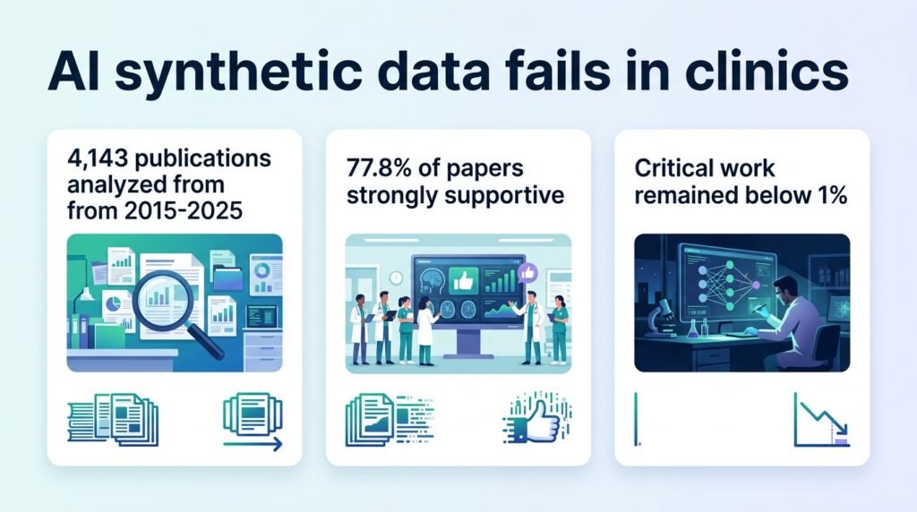 AI synthetic data research fails to reach clinics
