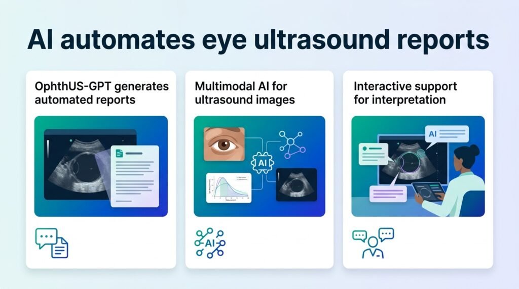 AI writes eye ultrasound reports with high accuracy