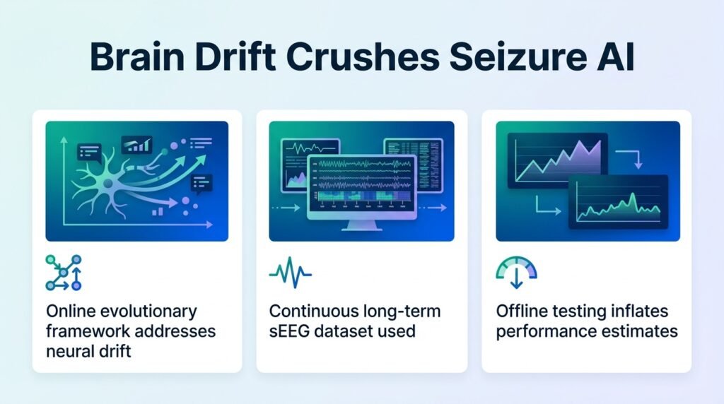 Brain Drift Crushes Standard Seizure AI Models