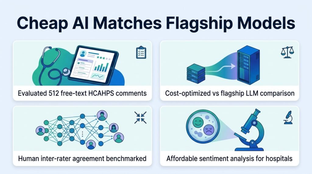Cheap AI matches flagship models on patient feedback