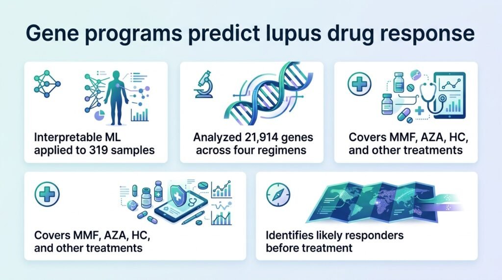 Gene programs predict lupus nephritis drug response