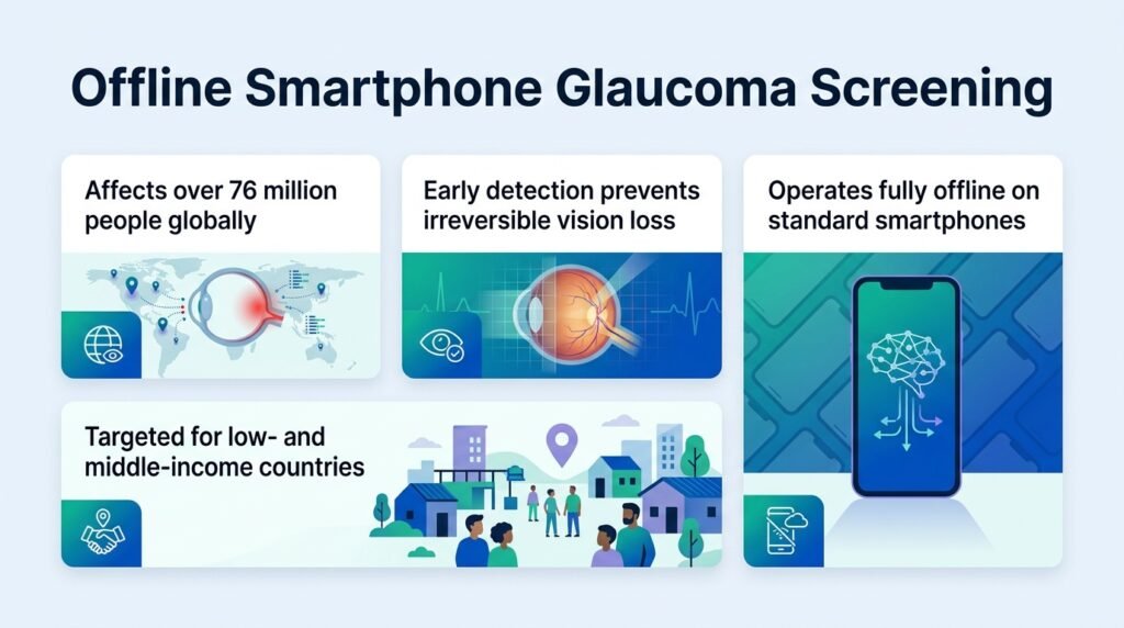 Glaucoma screening works offline on standard smartphones