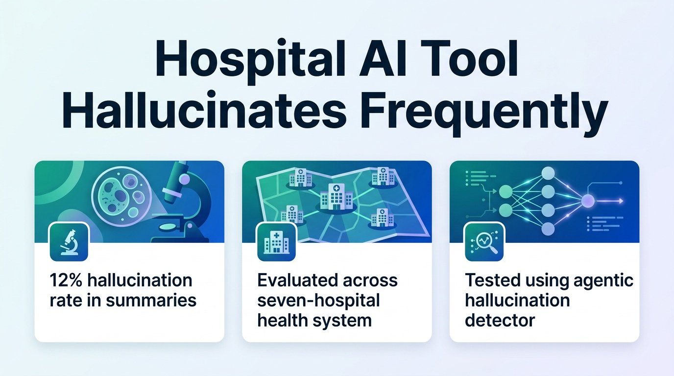 hospitalaitoolhallucinatestwelvepercentoftime Yesil Science hospital ai tool hallucinates twelve percent of time