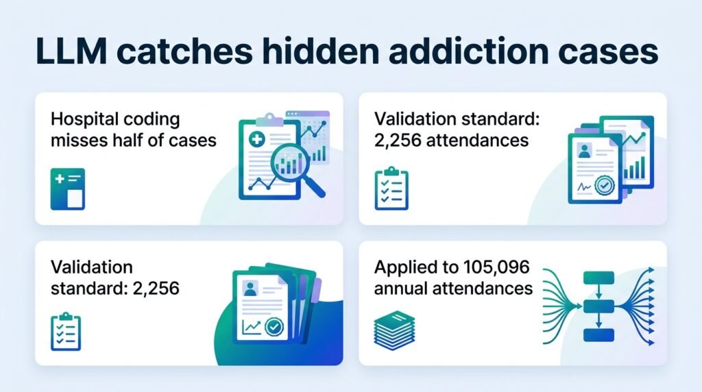 Hospital coding misses half of addiction cases