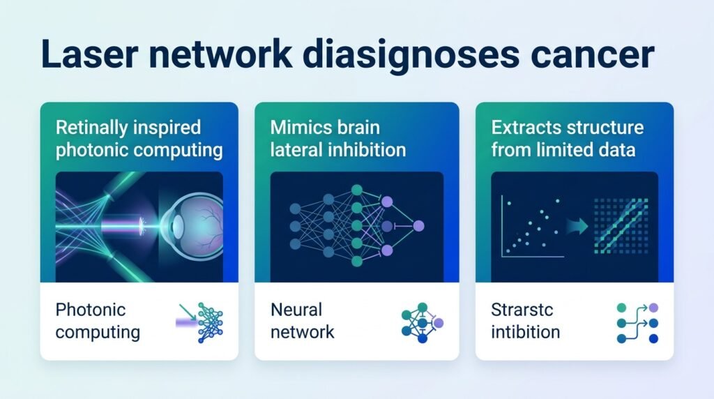 Laser network diagnoses cancer with tiny datasets