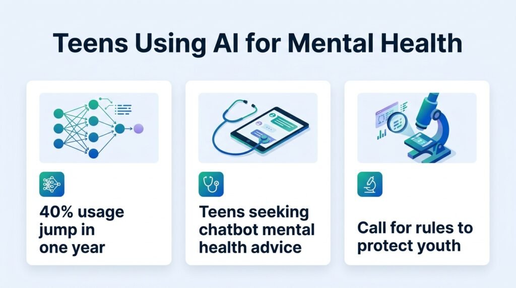 Teens are treating AI chatbots as therapists