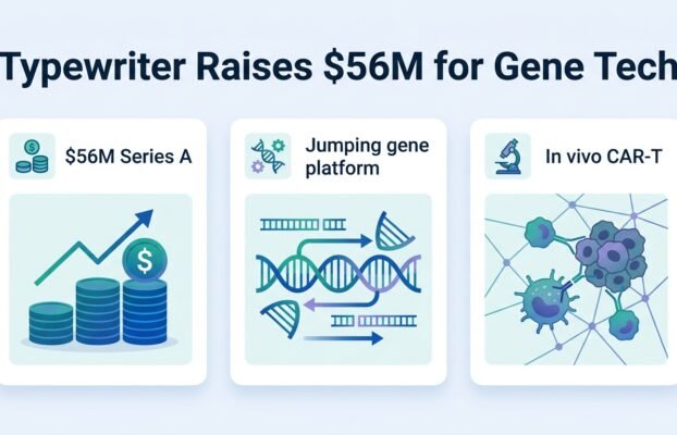typewriter raises 56m for jumping gene technology and in viv