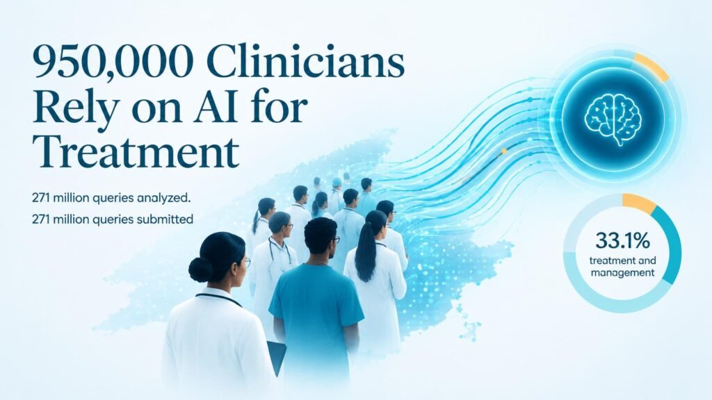 950,000 Clinicians Rely on AI for Treatment Decisions