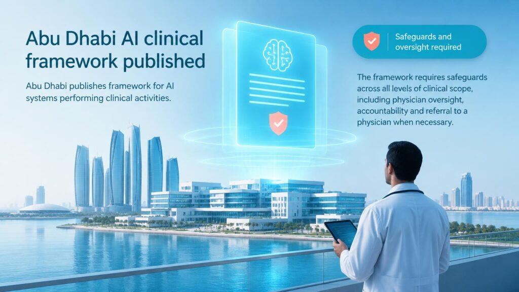 Abu Dhabi Regulates Autonomous Clinical AI Deployment
