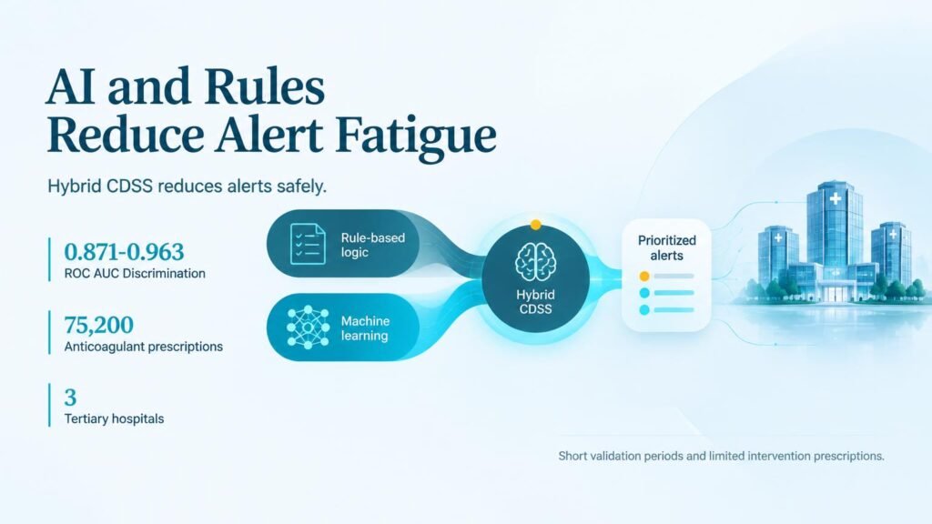 AI and Rules Reduce Anticoagulant Alert Fatigue
