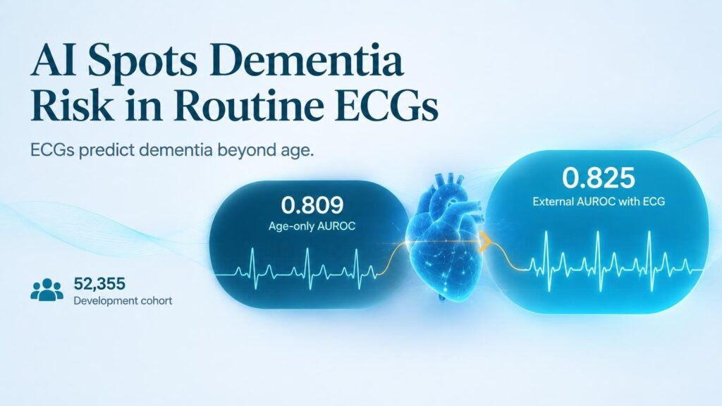 AI Finds Early Dementia Signals in Routine ECGs