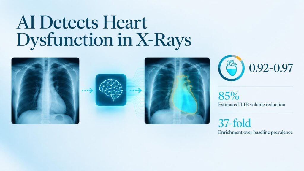 AI Finds Heart Dysfunction in Standard Chest X-Rays