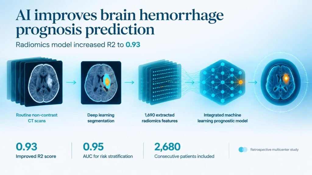 AI improves brain hemorrhage prognosis from routine scans