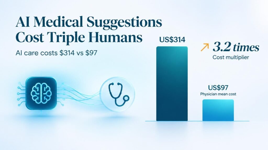 AI Medical Suggestions Cost Triple Human Doctors