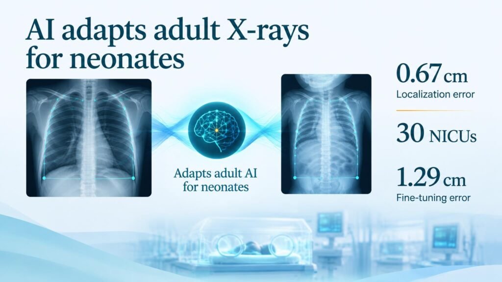 AI model adapts adult X-rays for neonates