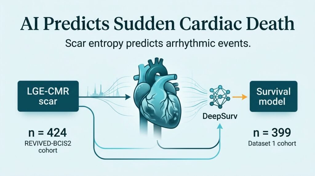 AI predicts sudden cardiac death using scar patterns