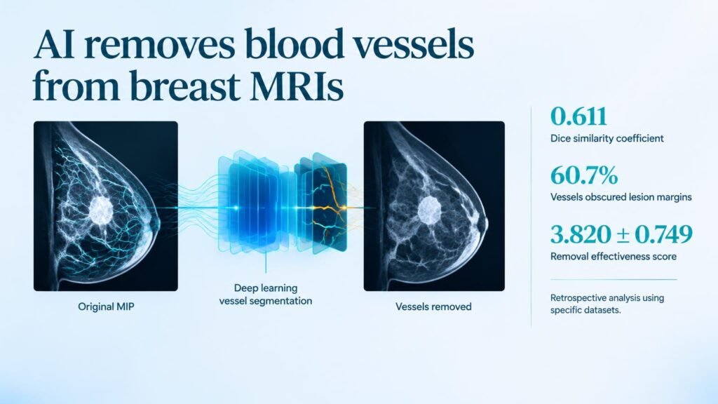 AI removes blood vessels from breast MRIs
