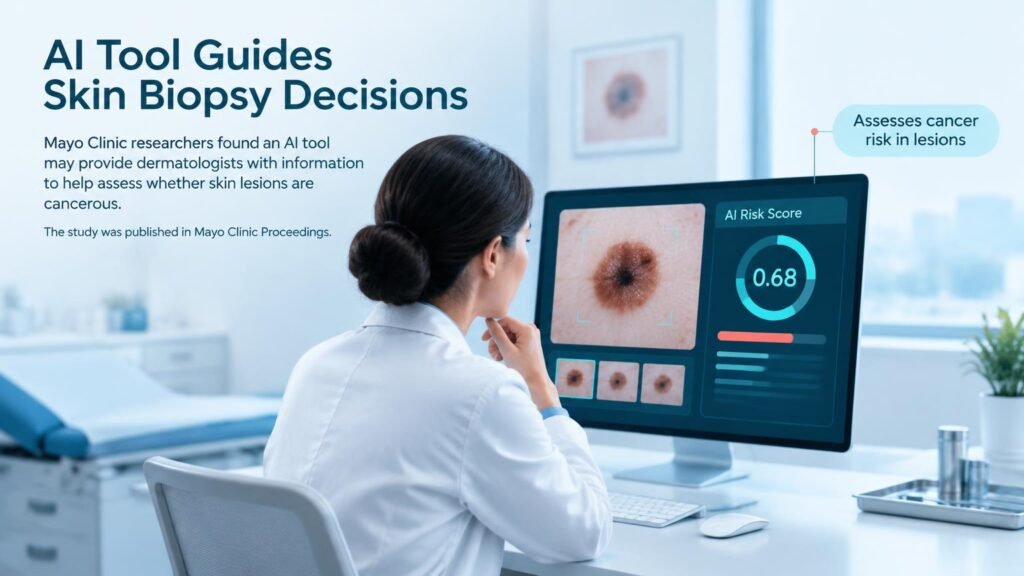 AI Risk Scores Refine Skin Biopsy Decisions