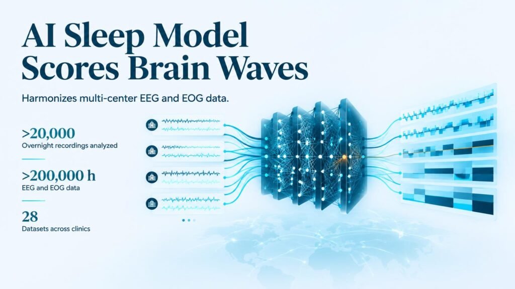 AI Sleep Model Scores Multi-Center Brain Wave Data