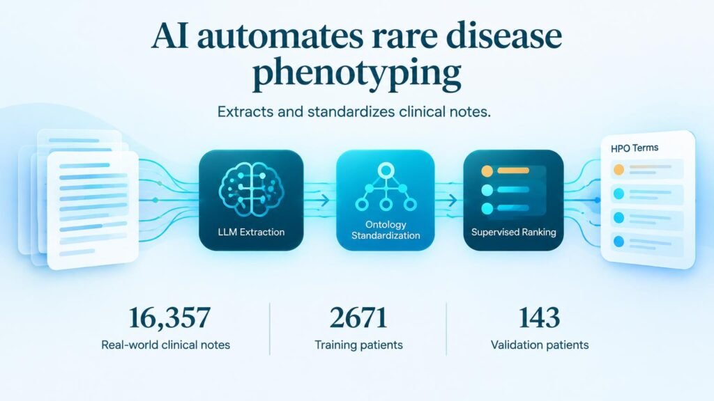 AI tool automates rare disease phenotyping from text