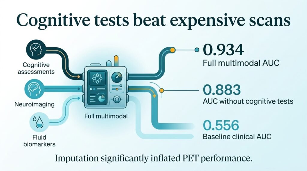Cognitive tests beat expensive scans in Alzheimer’s AI