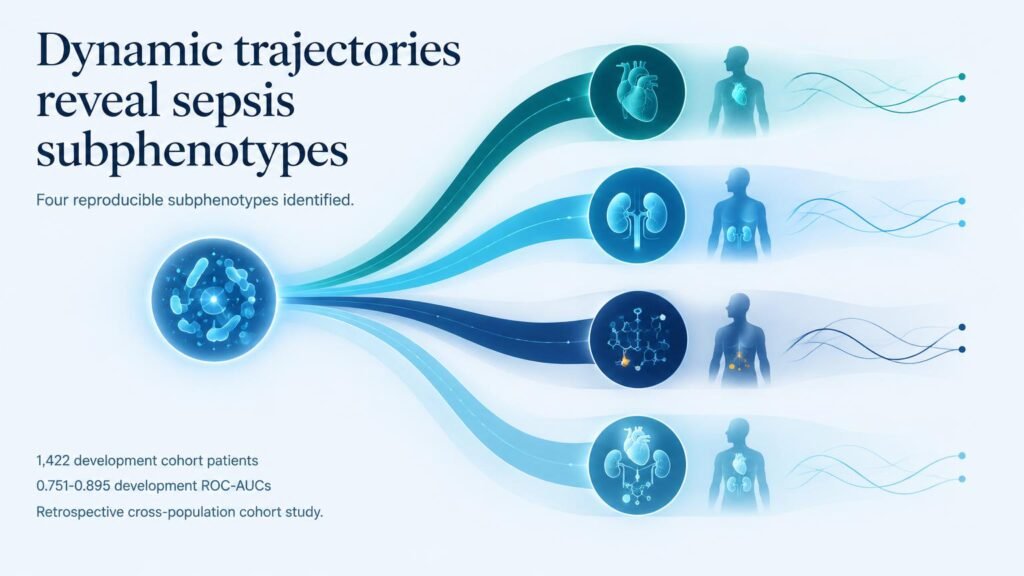 Dynamic cardio-renal-metabolic trajectories identify sepsis subphenotypes for individualized management: a cross-population cohort study
