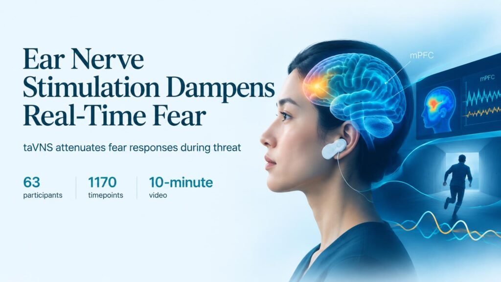 Ear Nerve Stimulation Dampens Real-Time Fear Response