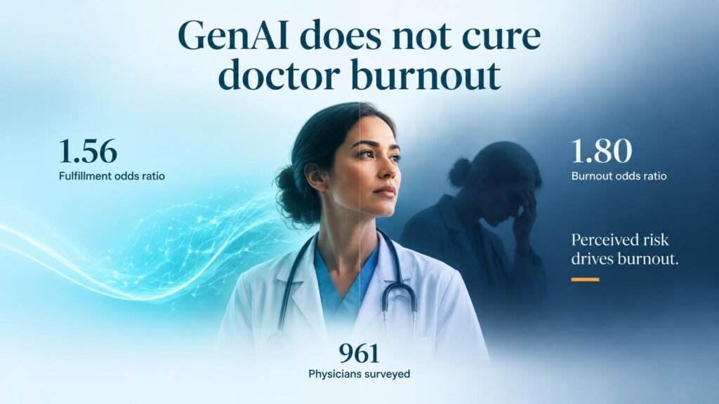 Generative AI does not cure doctor burnout