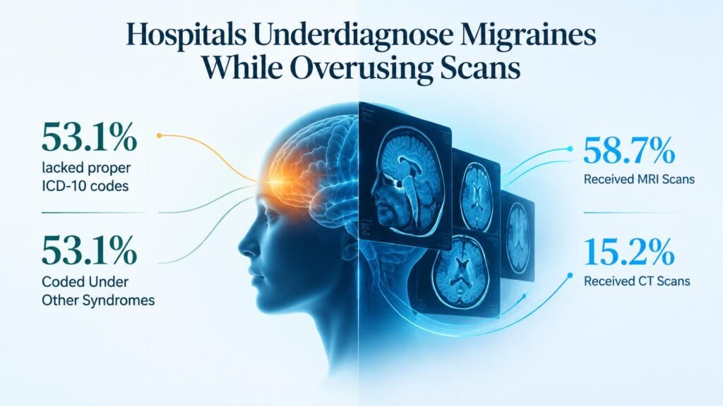 Hospitals Underdiagnose Migraines While Overusing Scans