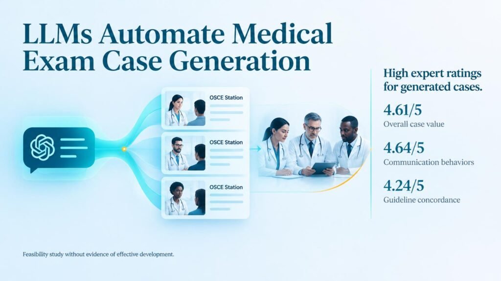LLMs Can Build Medical Exam Cases Automatically
