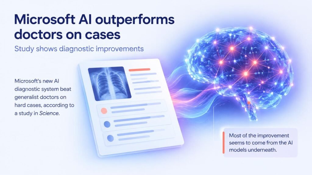 Microsoft Diagnostic AI Beats Generalists On Hard Cases